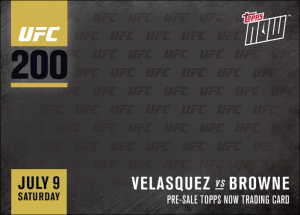 UFC Topps Now Preview