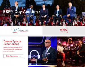 To shop the annual ESPY charity auction, head to eBay.com/ESPN through July 12. (PRNewsfoto/eBay for Charity)