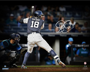 NEW YORK, NY - AUGUST 25: Didi Gregorius #18 of the New York Yankees in action during a game against the Seattle Mariners at Yankee Stadium on August 25, 2017 in the Bronx borough of New York City. The Mariners defeated the Yankees 2-1. (Photo by Rich Schultz/Getty Images)