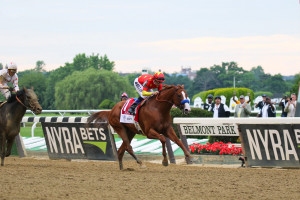 Justify wins the Belmont (credit: Flickr/Mike Lizzi)