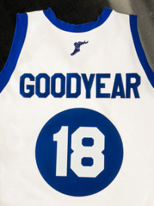 Available now through Nov. 30 through a special sweepstakes promotion on Wingfoots100.com, the anniversary throwbacks are imprinted with the original 1918 Wingfoots logo and pay homage to Goodyears long-standing basketball heritage.